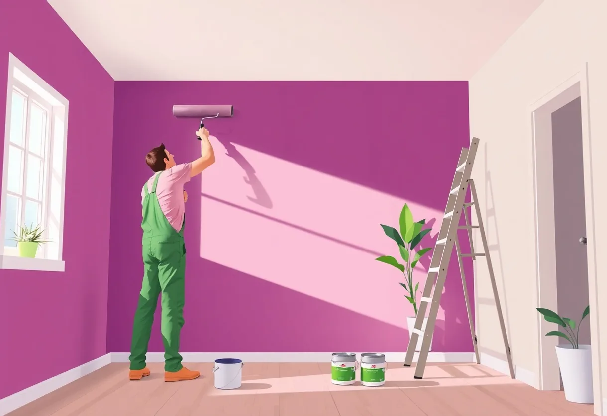 Peintre Carquefou 44470 en intervention sur un chantier